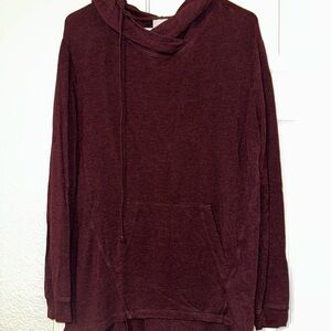 CAbi Burgundy Hooded Sweatshirt